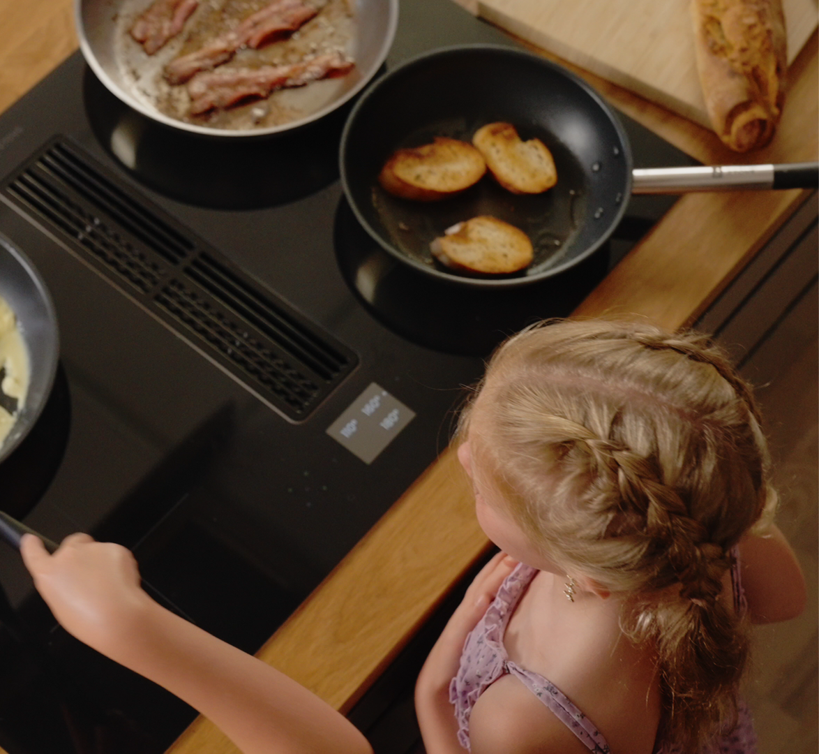 Ztove Induction Hob Downdraft 80 cm