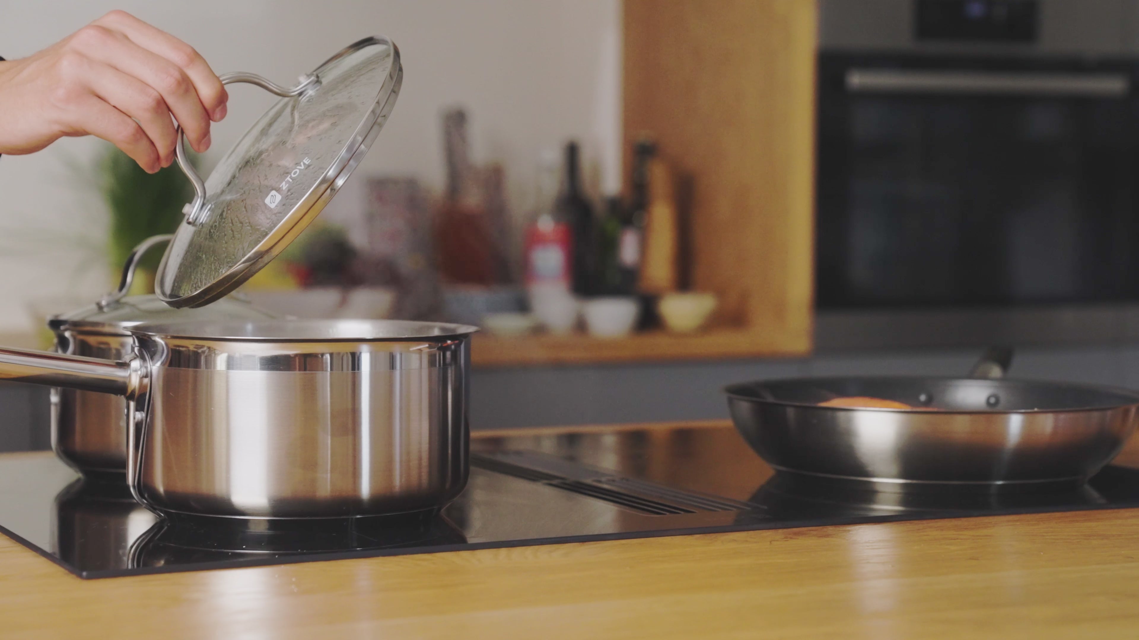 Ztove Induction Hob Downdraft 80 cm