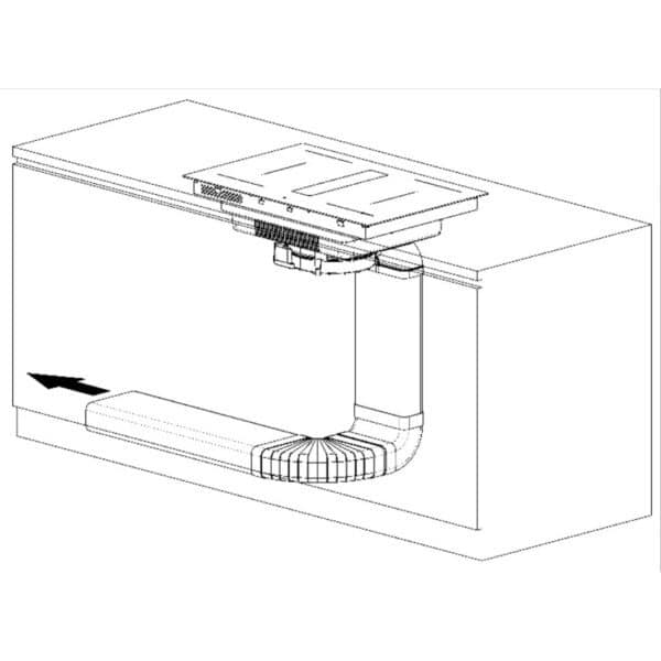 Kanaler og tilbehør til kogeplade med emhætte - Ztove