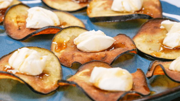 Sprød og sød aubergine tapas