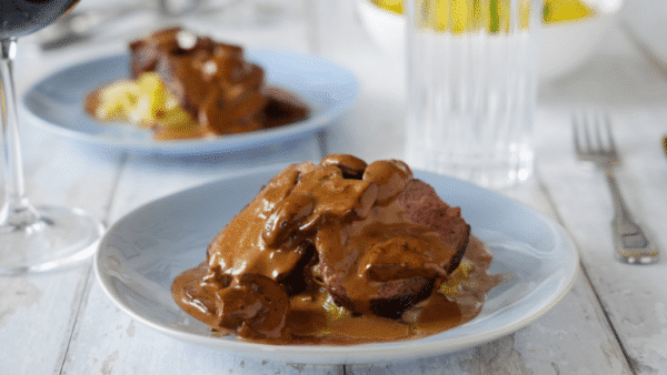 Mushroom sauce for game or red meat