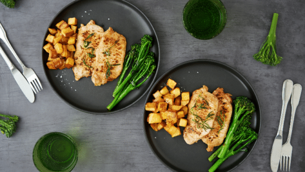 Pan-fried pork chops