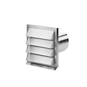 Louver damper including backdraft damper, steel